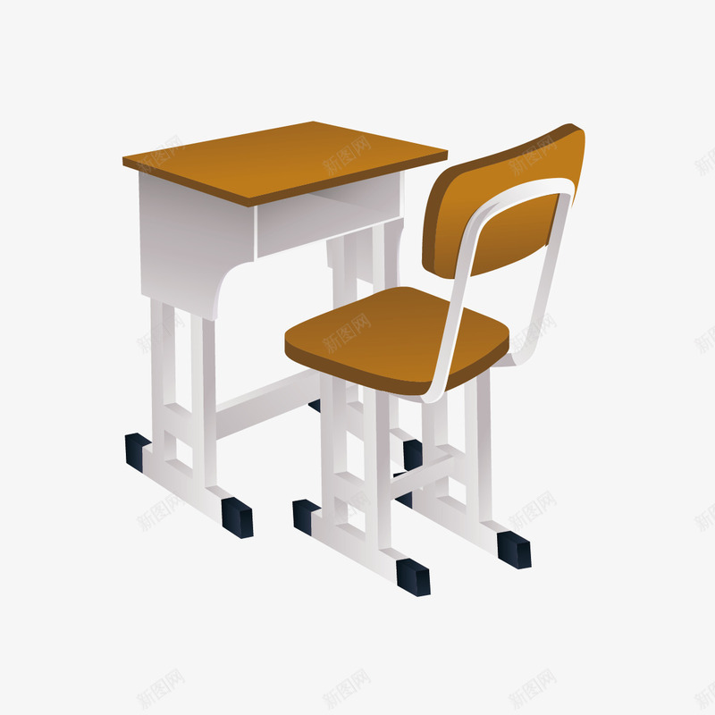 桌子椅子png免抠素材_新图网 https://ixintu.com 学习桌椅 桌子 椅子