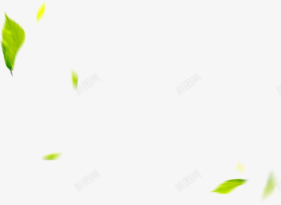 绿色创意漂浮树叶春意png免抠素材_新图网 https://ixintu.com 创意 春意 树叶 漂浮 绿色