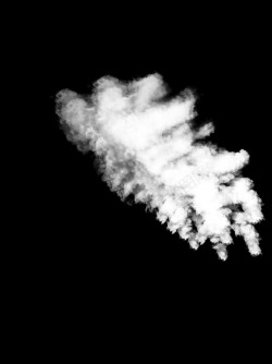 漂浮飘散的白色云朵热气烟雾素材