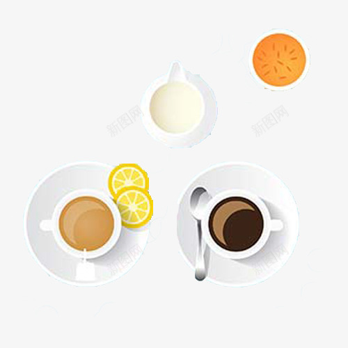 卡通饮品图案png免抠素材_新图网 https://ixintu.com 卡通 咖啡 奶茶 豆浆 饮品