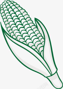 感恩节彩页玉米图标图标