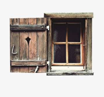 窗户png免抠素材_新图网 https://ixintu.com 复古 木质 田园 窗子 窗户