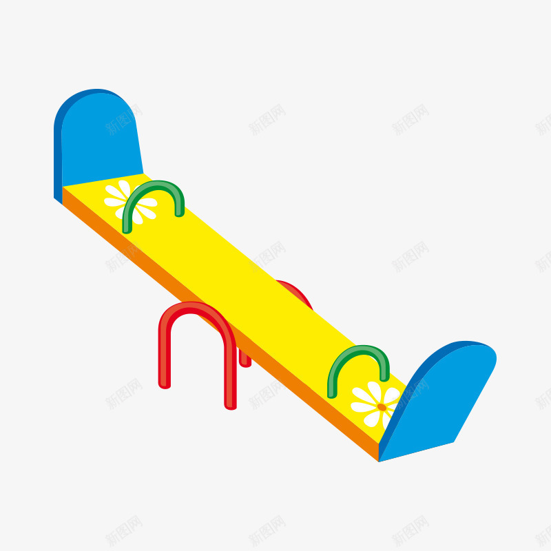 儿童玩具图标png_新图网 https://ixintu.com 健身玩具 儿童玩具 卡通 图标 标志 标识 游乐场 跷跷板