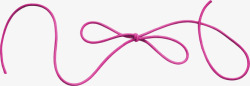 绳子紫红色绳子漂浮素材