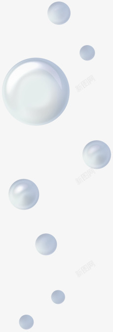 水珠气泡漂浮素材