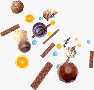 巧克力水果不规则漂浮图标png_新图网 https://ixintu.com 不规则 巧克力 水果 漂浮
