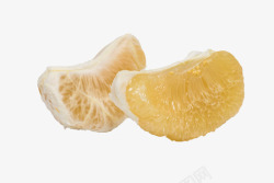 白色剥开的柚子肉素材