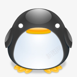 可爱的黑色胖企鹅图标png_新图网 https://ixintu.com png 企鹅 可爱 图标 黑色