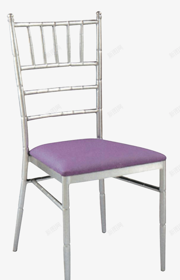 紫色垫子竹节椅png免抠素材_新图网 https://ixintu.com 创意 椅子 竹节椅