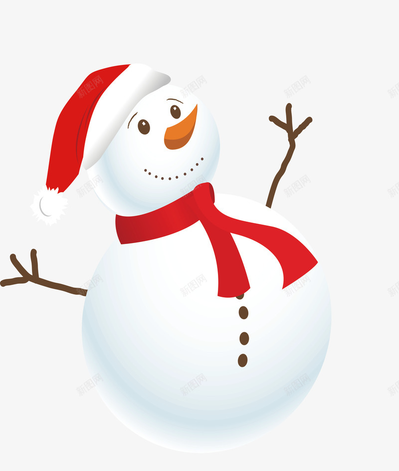 戴着圣诞帽的冬日雪人矢量图ai免抠素材_新图网 https://ixintu.com 冬日雪人 圣诞节 圣诞雪人 戴着圣诞帽 矢量png 雪人 矢量图