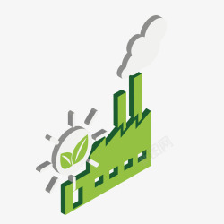 绿色环保工业矢量图素材