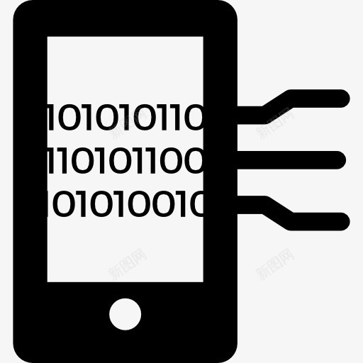 二进制处理移动分析图标png_新图网 https://ixintu.com 手机 技术 智能手机 电话 编程语言 计算