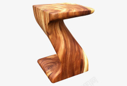 Z字型台灯东南亚实木坐凳高清图片