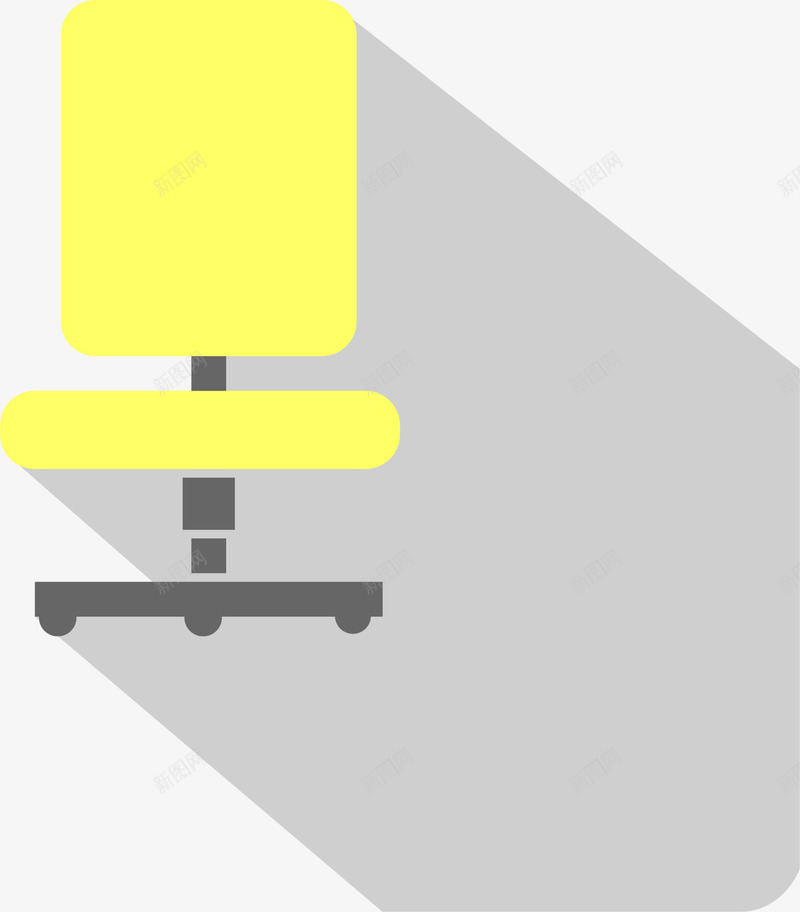 黄色卡通椅子png免抠素材_新图网 https://ixintu.com 卡通椅子 家具 座椅 简约座椅 装饰图案 黄色椅子