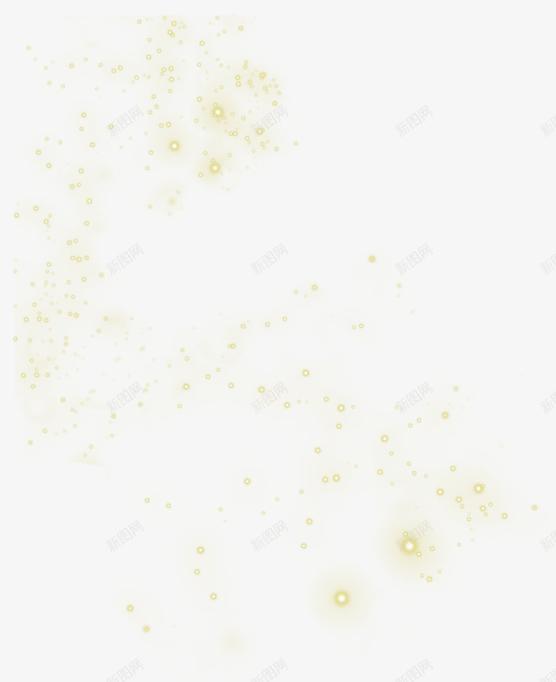 黄色斑点烟雾漂浮png免抠素材_新图网 https://ixintu.com 免抠PNG 斑点 漂浮素材 烟雾 黄色