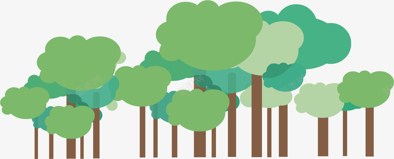充满生机的树矢量图ai免抠素材_新图网 https://ixintu.com 创意 卡通手绘 叶子 大树 植物 绿色 矢量图