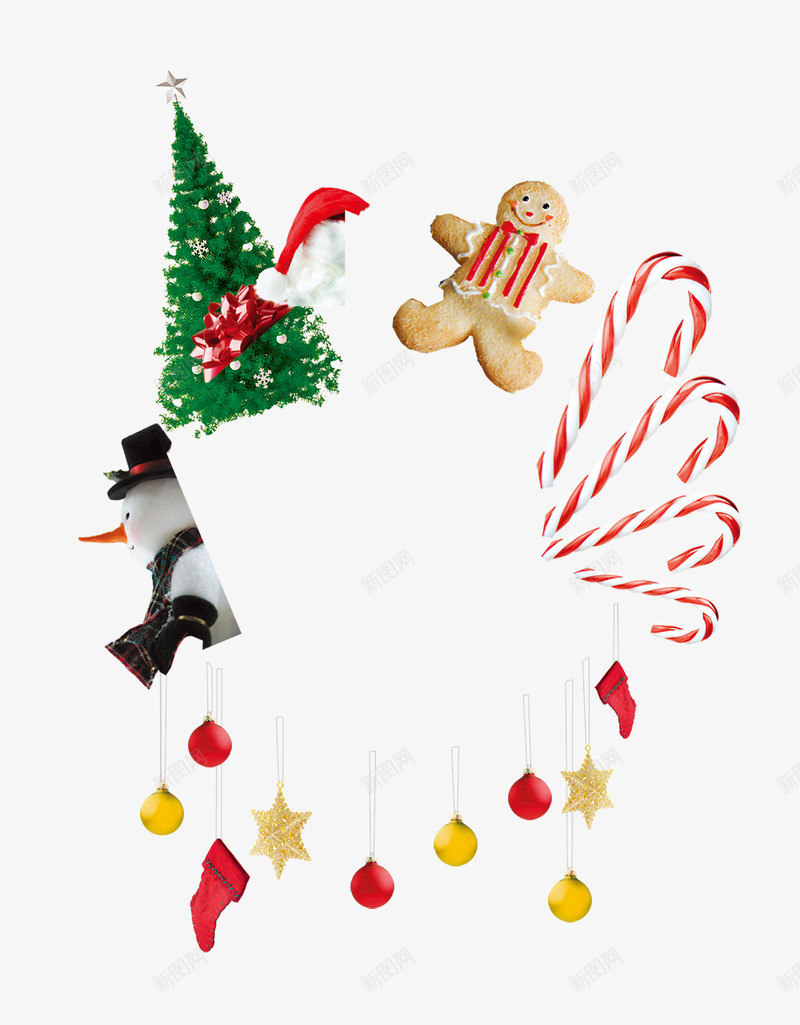 圣诞树雪人饼干袜子png免抠素材_新图网 https://ixintu.com 圣诞图片 圣诞图片大全 圣诞树 圣诞矢量库 圣诞节图片 圣诞节图片库 圣诞装饰 圣诞装饰素材 袜子 雪人 饼干