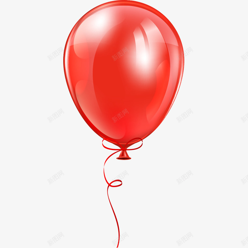 红色气球png免抠素材_新图网 https://ixintu.com PNG图形 PNG装饰 气球 漂浮 红色 装饰
