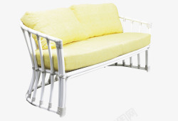 黄色坐垫椅子素材