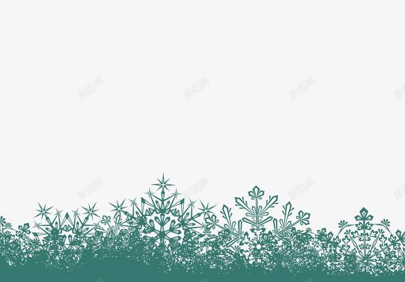 蓝色雪花装饰png免抠素材_新图网 https://ixintu.com 冬季 圣诞节 节日装饰 蓝色 装饰素材 边角装饰 雪花