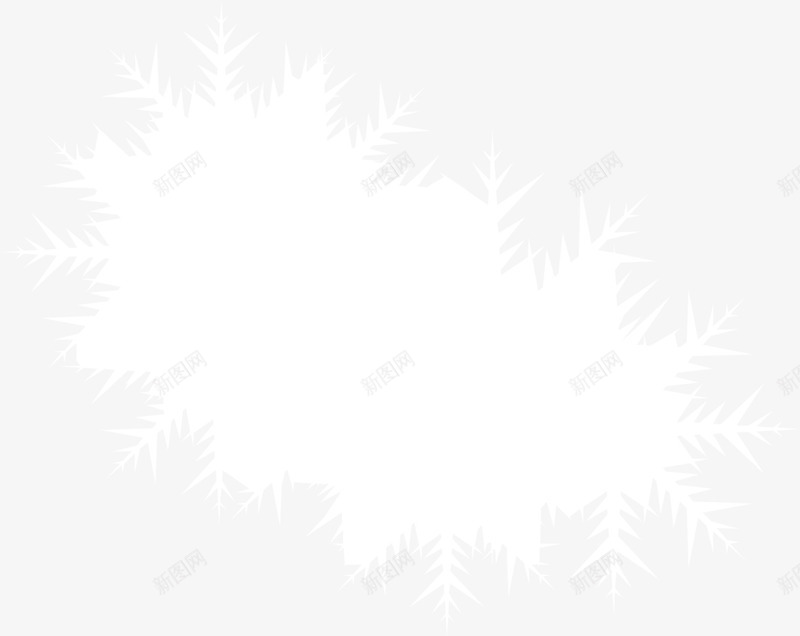 白色雪花图案png免抠素材_新图网 https://ixintu.com 冬季雪花 清新图案 清新纹路 白色雪花 花纹图案 边框纹理