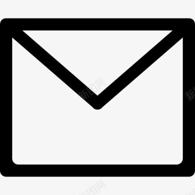 电子邮件闭包络轮廓图标图标