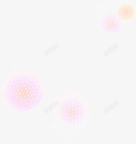 紫色黄色光效圆环装饰png免抠素材_新图网 https://ixintu.com 紫色 色光 装饰