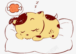 睡懒觉设计睡懒觉的小猫咪高清图片