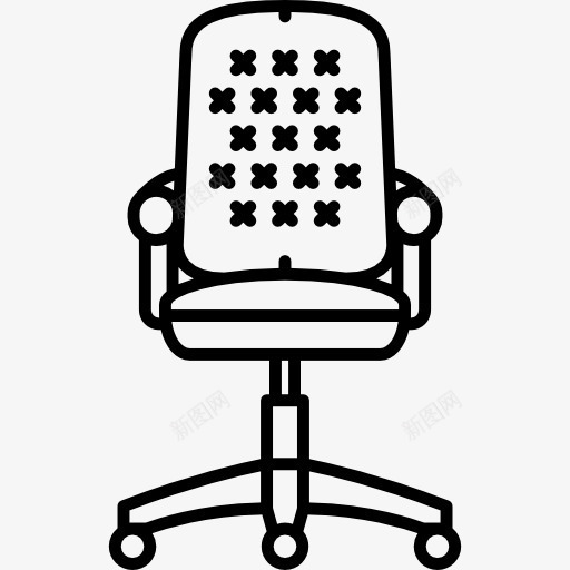 转椅图标png_新图网 https://ixintu.com 古董 复古 家具 座位 建筑 椅子