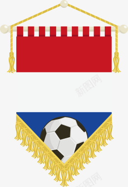 国旗足球锦旗标志标签图标图标