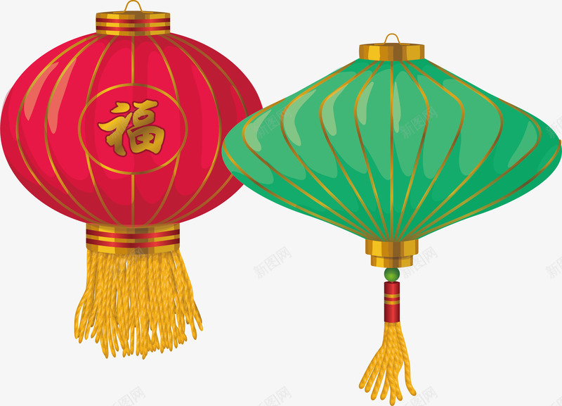 漂亮灯笼大年初一png免抠素材_新图网 https://ixintu.com 大年初一 春节 灯笼 矢量大年初一