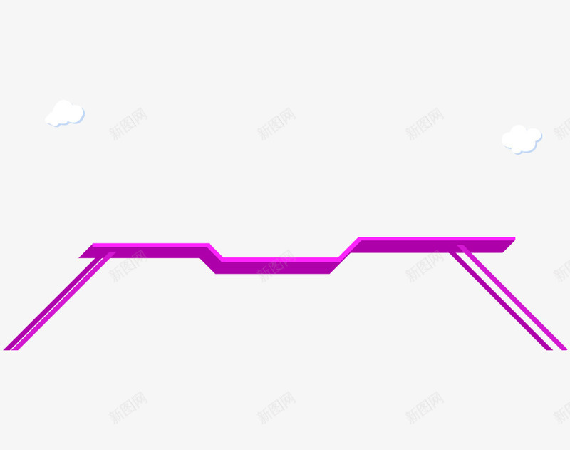 云梯展台png免抠素材_新图网 https://ixintu.com 云梯 展台 展示 紫色