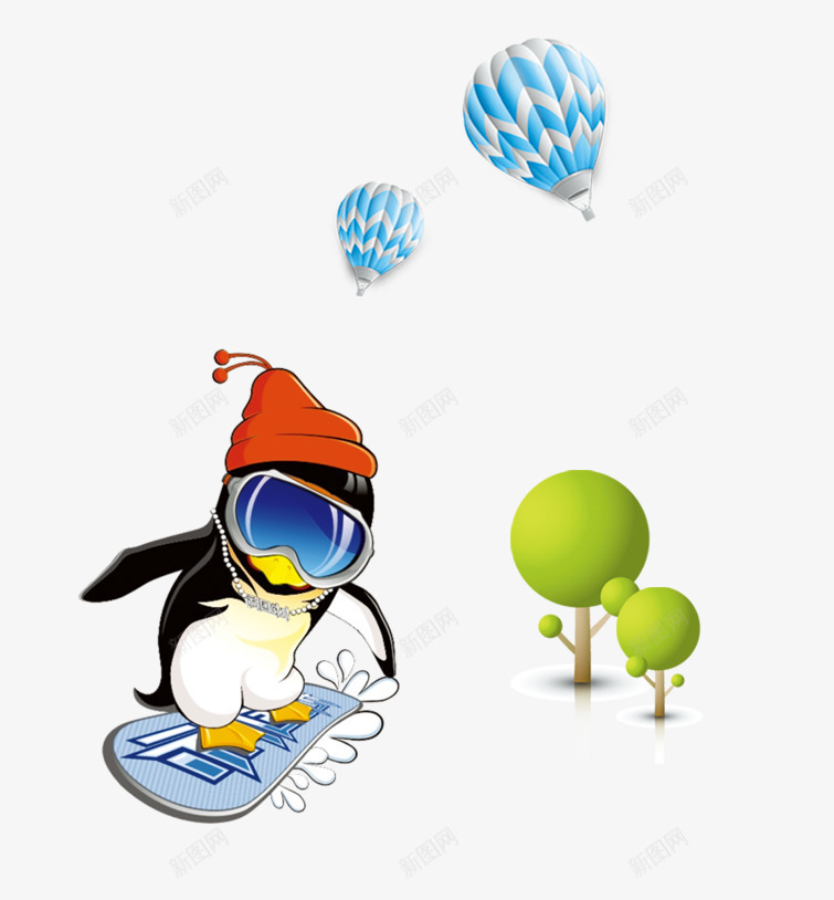 蒙面企鹅png免抠素材_新图网 https://ixintu.com PNG图片素材 企鹅 免费PNG 免费PNG素材 卡通 氢气球 绿色