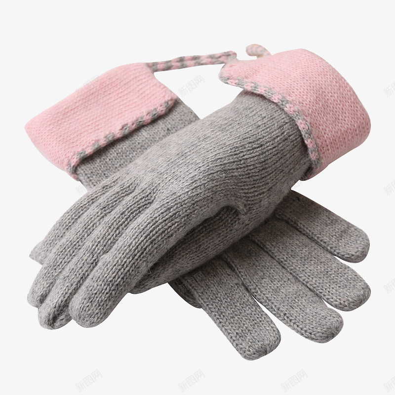 女士保暖手套png免抠素材_新图网 https://ixintu.com 产品实物图 保暖 女士 手套 粉色