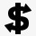 银行交易简单的黑色iphonemini图标图标