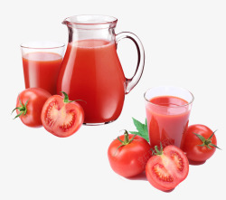 鲜榨西红柿汁素材