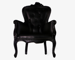 黑色古风椅子素材