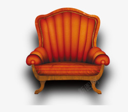 橙色的椅子素材