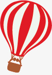 漂浮氢气球png免抠素材_新图网 https://ixintu.com 喜庆 扁平气球 手绘热气球