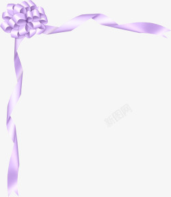 紫白色紫白色彩带漂浮高清图片