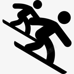坚持的人单板滑雪比赛图标高清图片