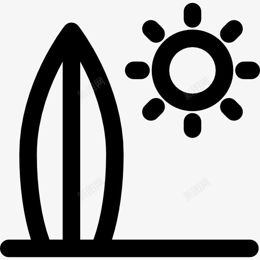 图标png_新图网 https://ixintu.com 体育竞赛 冲浪 冲浪板 冲浪海滩 夏季 水上运动 运动
