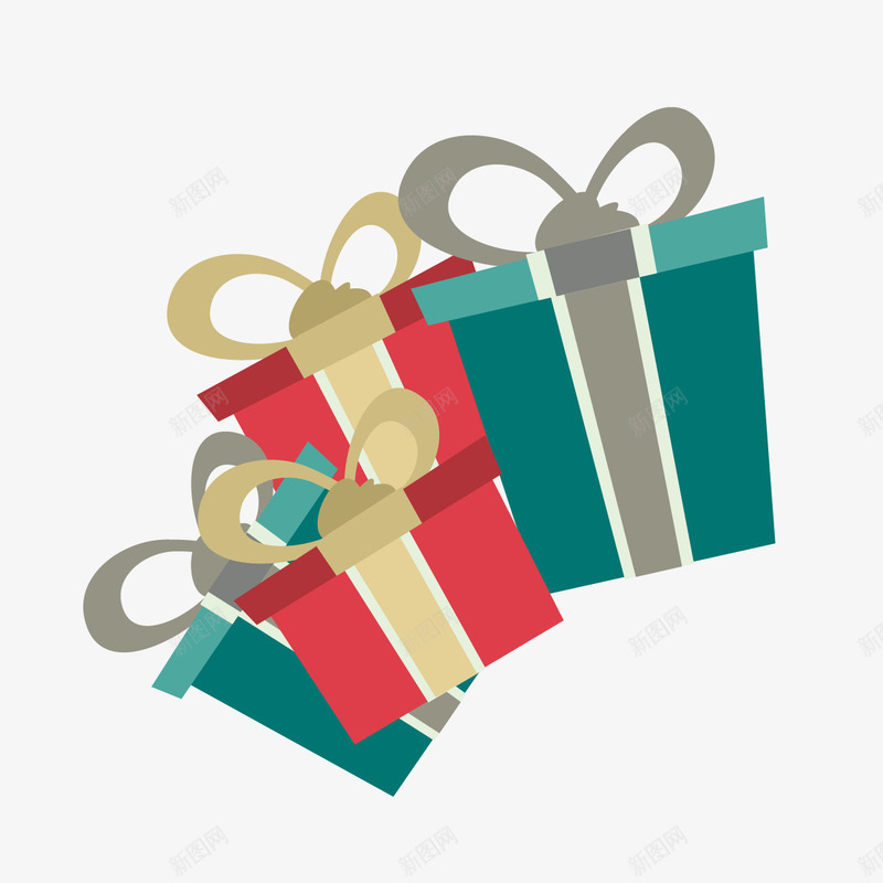 圣诞礼品盒子png免抠素材_新图网 https://ixintu.com 圣诞盒子 圣诞礼品盒 圣诞节素材
