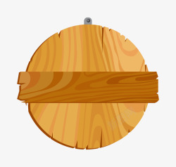 木质简图壁挂式圆形木质标牌高清图片