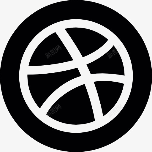 篮球Dribbble标志图标png_新图网 https://ixintu.com Dribbble 标识 社会 篮 篮球