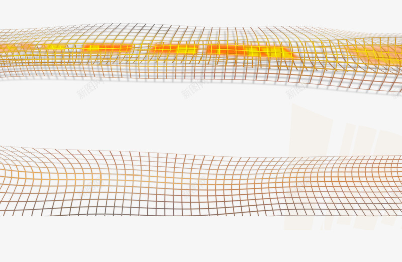 创意网格png免抠素材_新图网 https://ixintu.com 创意 抽象 格子 网格 金色