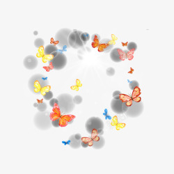 梦幻蝴蝶效果素材