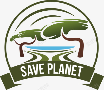 绿色环保logo图标图标
