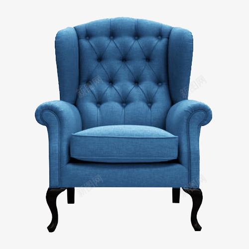蓝色舒适椅子png免抠素材_新图网 https://ixintu.com 坐位 坐席 家具 座位 椅子 蓝色 靠椅