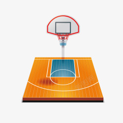 篮球场图形素材